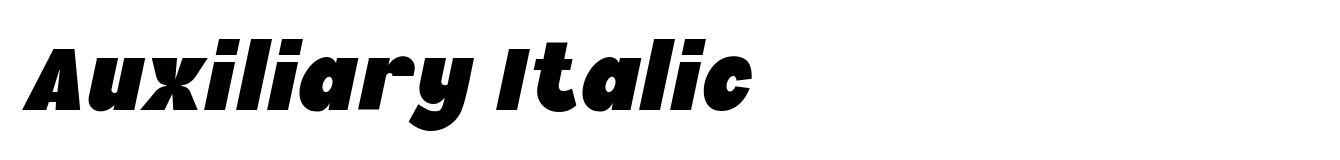 Auxiliary Italic